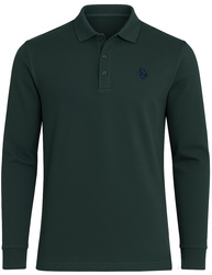 U.S. GRAND POLO EQUIPMENT & APPAREL  - KOSZULKA MĘSKA POLO Z DŁUGIM RĘKAWEM - US00502M/5350