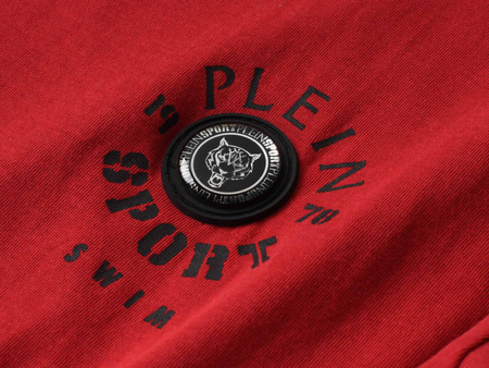 PLEIN SPORT - T-SHIRT MĘSKI - PS25MTS09/13 RED