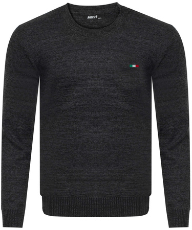 SWETER MĘSKI - S8556/CIEMNOSZARY