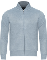 SWETER MĘSKI Z PÓŁGOLFEM ROZPINANY - 59B3605-2