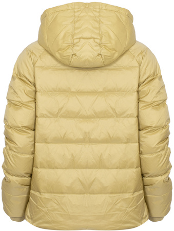 ROMEO GIGLI - KURTKA PUCHOWA DAMSKA Z KAPTUREM - 01W24 G2337 / OLIO