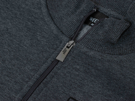 WEENS - BLUZA MĘSKA ROZPINANA - 40 CIEMNOSZARY
