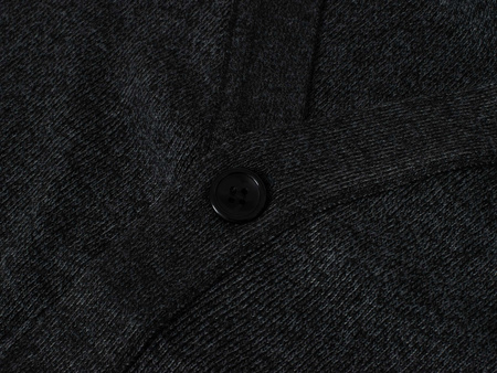 KARDIGAN MĘSKI ROZPINANY NA GUZIKI - S8161 CIEMNOSZARY