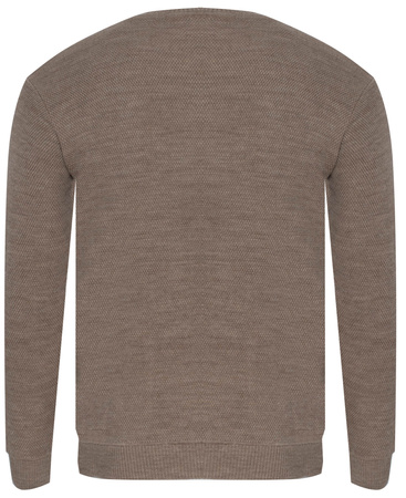 SWETER MĘSKI - 72150 CIEMNOBEŻOWY