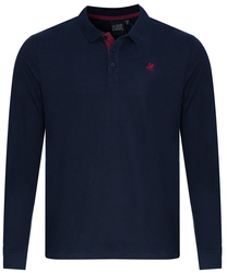 U.S. GRAND POLO EQUIPMENT & APPAREL  - KOSZULKA MĘSKA POLO Z DŁUGIM RĘKAWEM - US52501M/3922