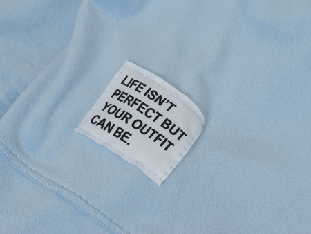 FASHION - WELUROWY KOMPLET DRESOWY DAMSKI - ID8859 NIEBIESKI