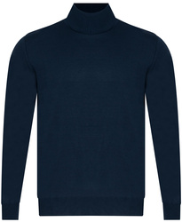 SWETER MĘSKI Z GOLFEM - WS3321 GRANATOWY