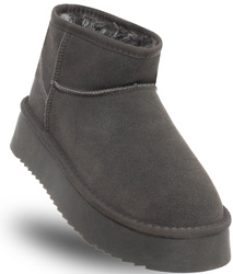 SKÓRZANE BOTKI DAMSKIE -SOLO SOPRANI COUTURE -  SCW421P05/05 HUGH PLATFORM SHARK