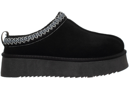 Buty damskie SOLO SOPRANI COUTURE SCW421P22/53 SABOT FUR BLACK