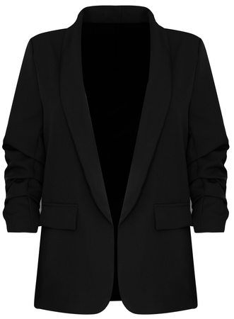 FASHION - MARYNARKA DAMSKA - ID8896 CZARNA