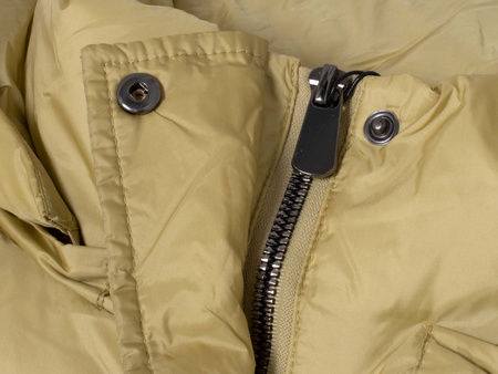 ROMEO GIGLI - PŁASZCZ PUCHOWY DAMSKI Z KAPTUREM - 01W24 G2328 / OLIO