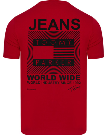 JUMPER - T-SHIRT KOSZULKA MĘSKA - 3000 CZERWONY