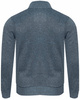 NEW WISE - SWETER MĘSKI Z PÓŁGOLFEM ROZPINANY - N539 GRANATOWY MELANŻ