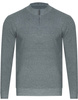 SWETER MĘSKI Z PÓŁGOLFEM - K6011 JASNOSZARY