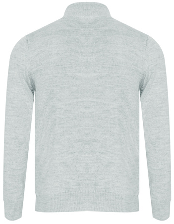 SWETER MĘSKI Z POŁGOLFEM - 8157 GREY