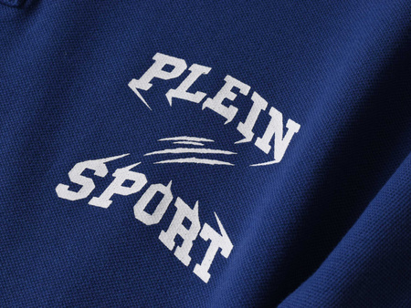 PLEIN SPORT - KOSZULKA POLO MĘSKA - PS25MPL01/14 NAVY