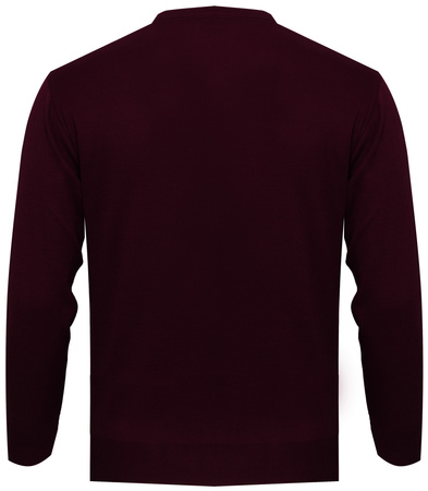 SWETER MĘSKI - V 3010 BORDOWY ID8361
