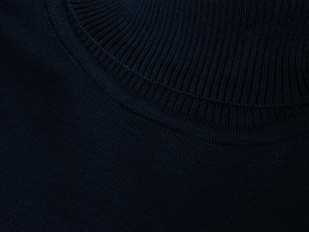 SWETER MĘSKI Z GOLFEM - WS3321 GRANATOWY