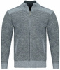 SWETER MĘSKI ROZPINANY - S8627 JASNOSZARY