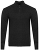 MUST PARKOUR - SWETER MĘSKI Z PÓŁGOLFEM - S8205 CIEMNOSZARY