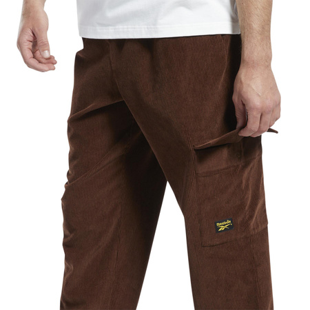 REEBOK - SPODNIE DRESOWE MĘSKIE - CL CORD CARGO PANT IC9176