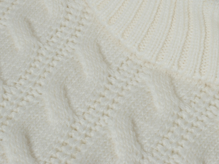 SWETER MĘSKI Z GOLFEM - 012303/KREMOWY