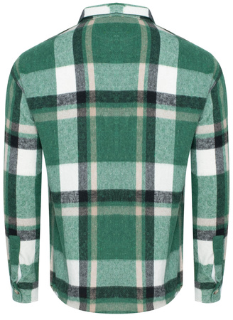 KOSZULA MĘSKA - ZIELONY KRATKA