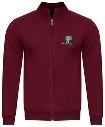 WEENS - BLUZA MĘSKA ROZPINANA - 40 BORDOWY