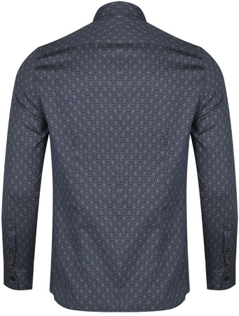TED BAKER LONDON - MĘSKA KOSZULA 272176 NAVY PAVIA