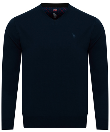 TRIKKO - SWETER MĘSKI - V 501 LACIVERT