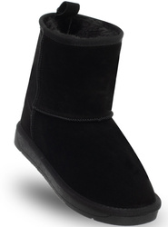 SKÓRZANE BOTKI DAMSKIE - SOLO SOPRANI COUTURE SCW421P08/53 TIR BLACK