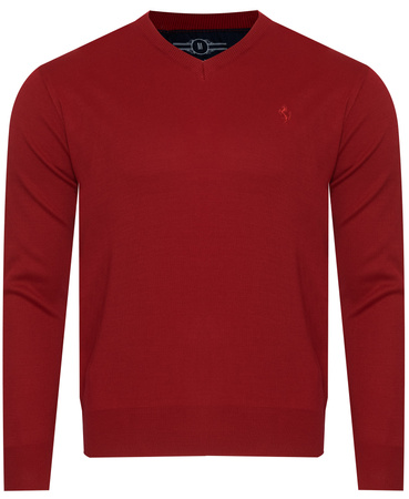 SWETER MĘSKI - CZERWONY