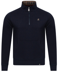 U.S. GRAND POLO EQUIPMENT & APPAREL - BLUZA MĘSKA - SWEATSHIRT WITH HALF ZIP US52300M/3922