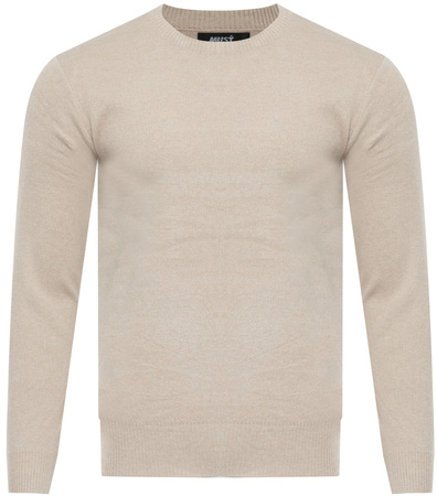 SWETER MĘSKI - S8755/BEŻOWY