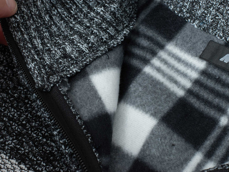 MUST PARKOUR - SWETER MĘSKI ROZPINANY - S8656 CIEMNOSZARY