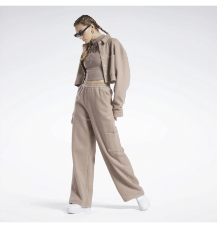 REEBOK - BLUZA DAMSKA CROP-TOP ROZPINANA - CL WDE FLEECE LAYER HS0388