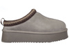 SOLO SOPRANI COUTURE - BUTY DAMSKIE - SSW421P22/52 SABOT FUR HUGH PLATFORM TAUPE