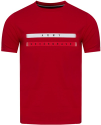 JUMPER - T-SHIRT KOSZULKA MĘSKA - 3033 CZERWONY