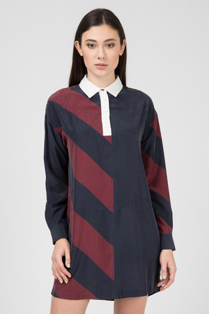 SUKIENKA TOMMY HILFIGER ICON RUGBY SILK (WW0WW23732)