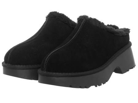 SOLO SOPRANI COUTURE - BUTY DAMSKIE - SSW521P32/51 REMY SUEDE FUR BLACK