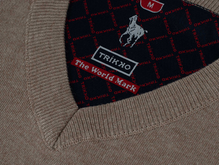 SWETER MĘSKI - V 501 TOPRAK