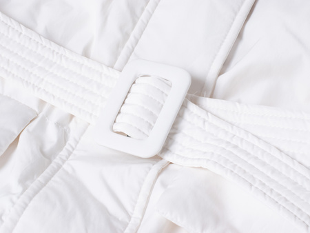 ROMEO GIGLI - PŁASZCZ PUCHOWY DAMSKI Z KAPTUREM - 01W24 R08 / PANNA