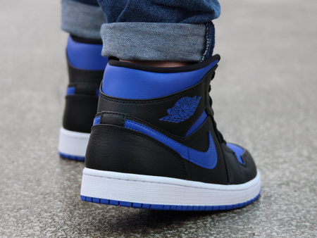AIR JORDAN 1 MID "Black Hyper Royal" 554724-068