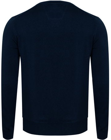 SWETER MĘSKI V-NECK - 200 GRANAT