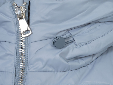 ROMEO GIGLI - KURTKA PUCHOWA DAMSKA KAPTUREM - 01W24 R01 / CELESTE