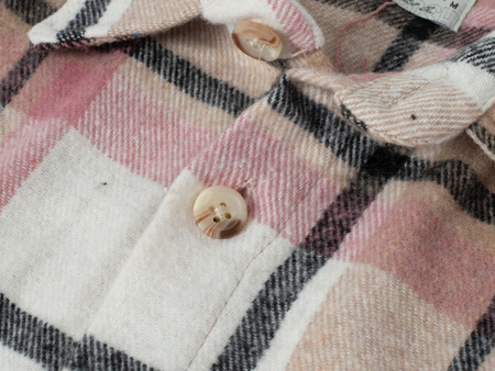 KOSZULA MĘSKA - RÓŻOWY KRATKA