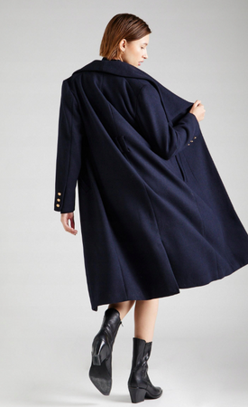 GUIDO MARIA KRETSCHMER - PŁASZCZ DAMSKI - JANNETT COAT GMK-1023-08610-NAVY