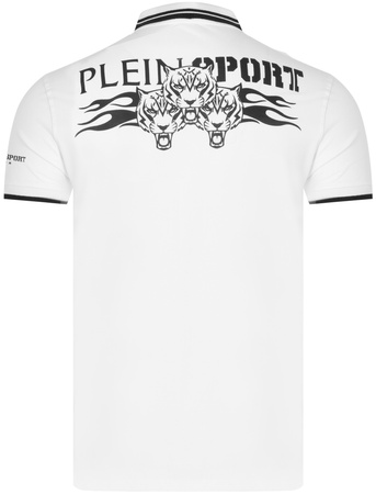 PLEIN SPORT - KOSZULKA MĘKSA POLO - PS25MPL02/01 WHITE
