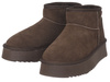SKÓRZANE BOTKI DAMSKIE - SOLO SOPRANI COUTURE - SSW421P05/04 HUGH PLATFORM CHOCOLATE