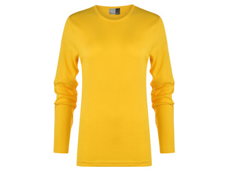 KOSZULKA PROMODORO WOMEN'S INTERLOCK-T LONGSLEEVE  GOLD 3465A-GQ - ŻÓŁTY